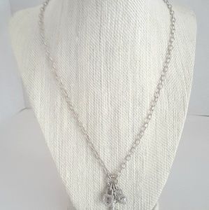 Judith Ripka Sterling 18" Link Necklace w/Charms